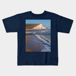 The Seven Sisters from the beach, East Sussex (3) Kids T-Shirt